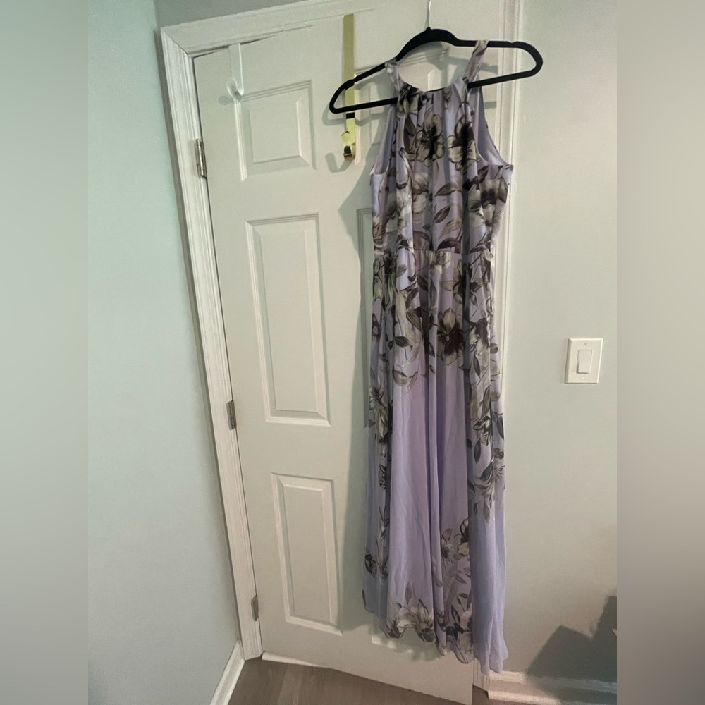 Eliza J Purple Floral Maxi Dress